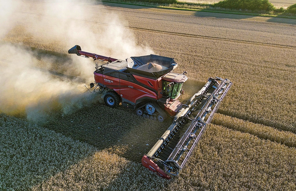 Μηδαµινές απώλειες για τις θεριζοαλωνιστικές Case IH AF10 με ένα μόνο ρότορα