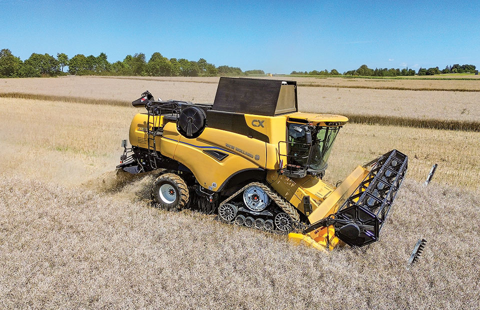 Εξοπλισμένη με τεχνολογίες γεωργίας ακριβείας η θεριζοαλωνιστική CX 8.90